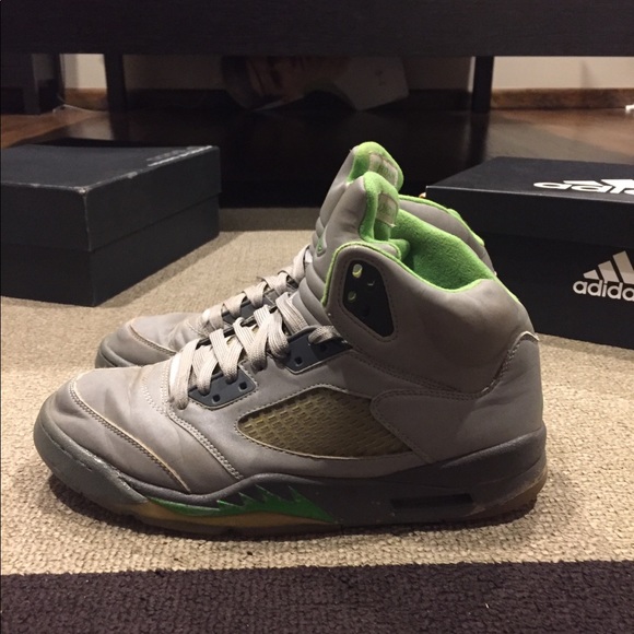 jordan 5s green beans